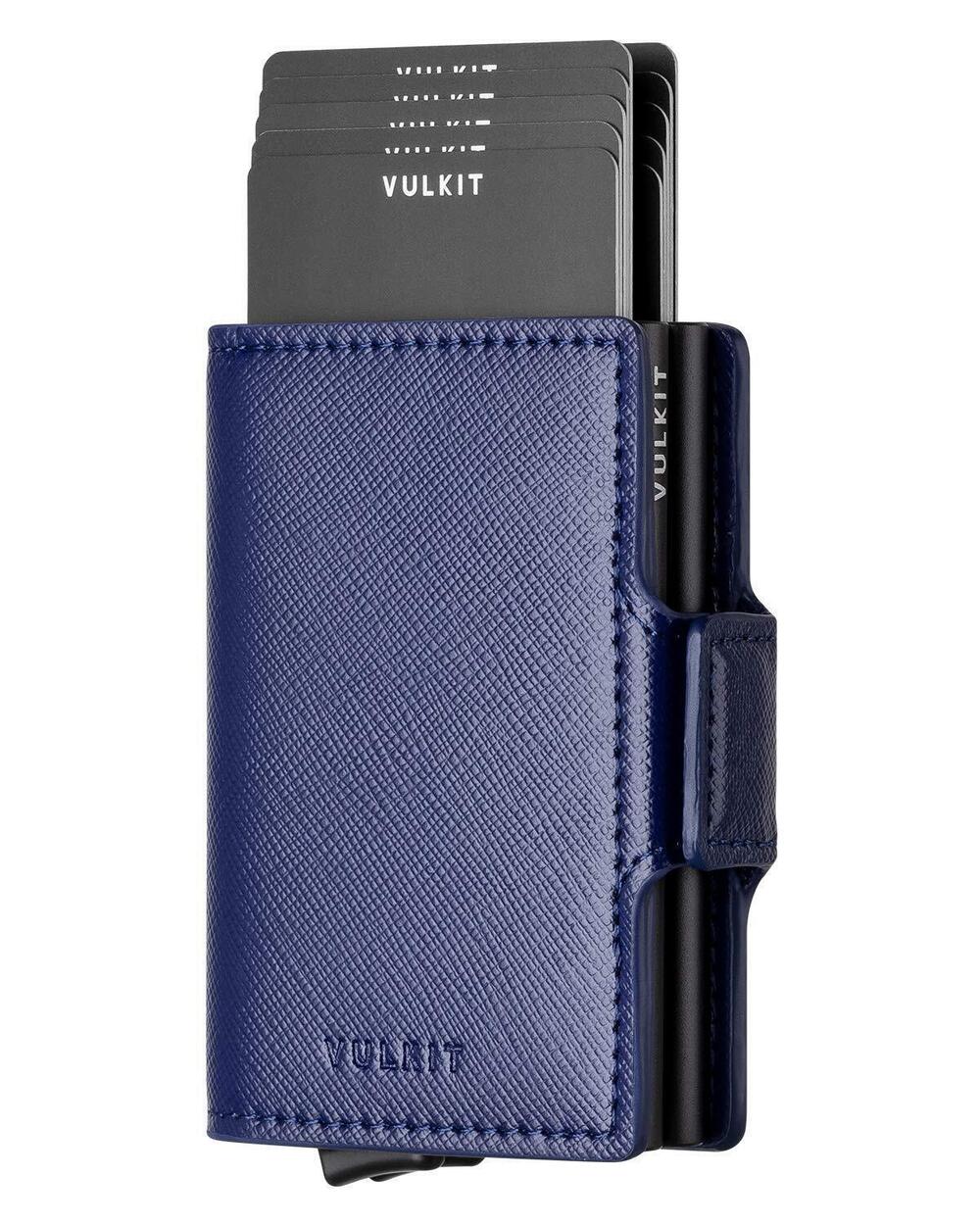 5345 Credit Card Holder RFID Blocking Leather Automatic Pop Up Wallet